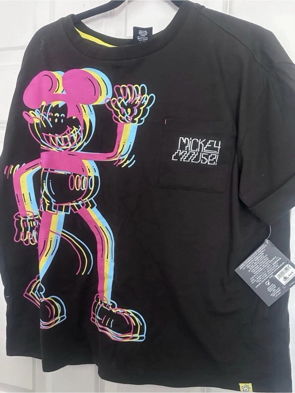 Disney Artist Series Mickey Mouse Cruise Graphic T-Shirt Black Size L